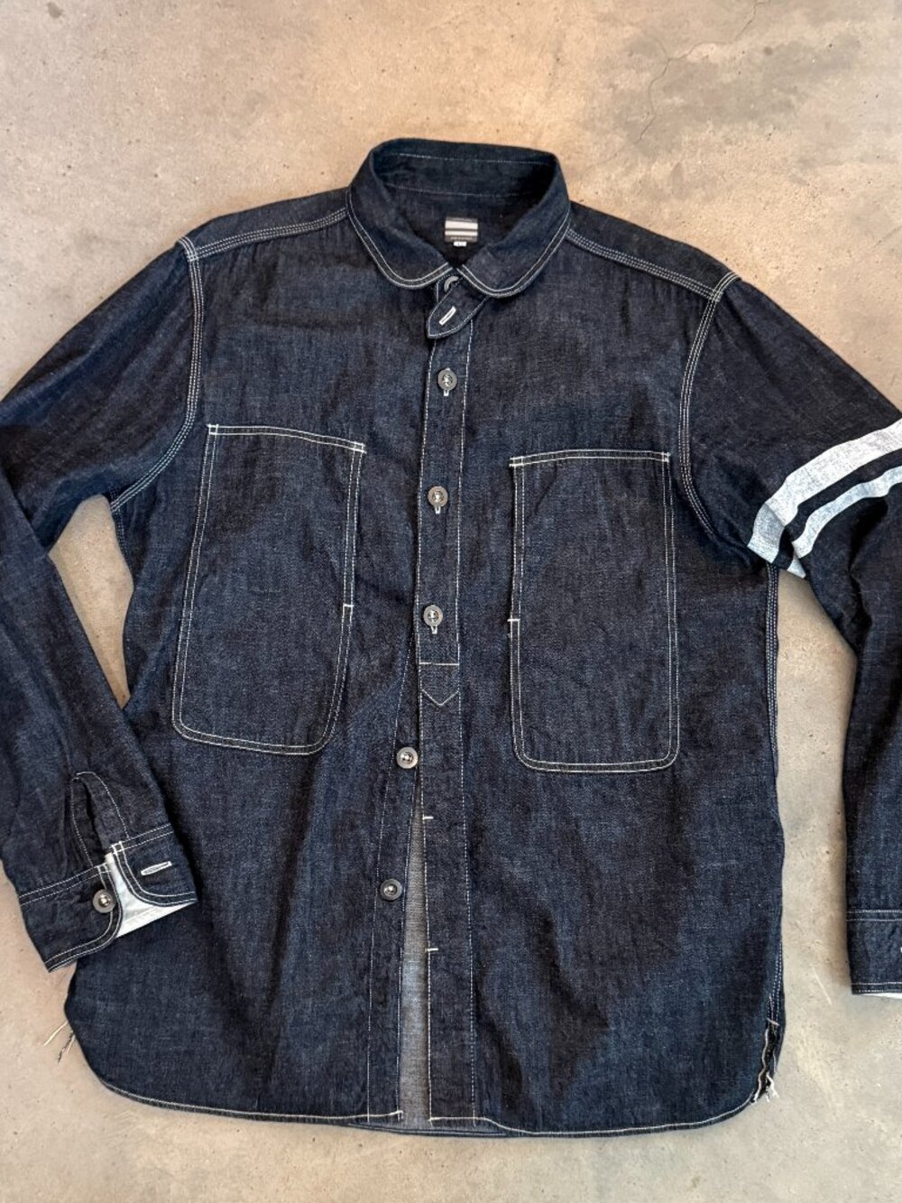 Momotaro "Jail Pocket" Selvedge Work Shirt - Size 44 (XL)
